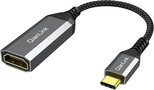 USB Type C to HDMI Adapter, USB C to HDMI 4K Cable [Thunderbolt 3/4] for MacBook Pro/Air 2023, iPhone 15 16 17 Pro Max, Dell XPS, Pixelbook, Surface, IPad Pro, iMac, XPS 17, Galaxy S25 S24