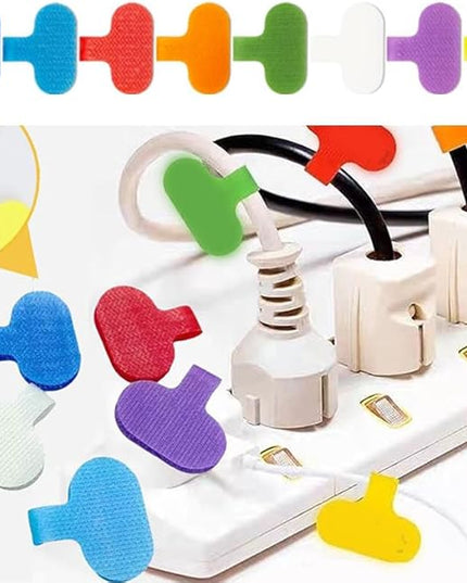 40Pcs Multi Color Cable Labels Tags, Waterproof Writable Cord Labels with Self-Adhesive for Electronics, Computer & Industrial Cable Management(2.4" x 1.5")