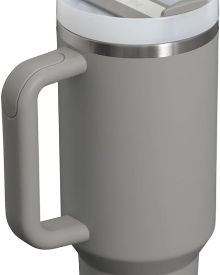 STANLEY Quencher H2.0 Tumbler with Handle and Straw 40 oz | Flowstate 3-Position Lid | Cup Holder Compatible for Travel | Insulated Stainless Steel Cup | BPA-Free | Ash
