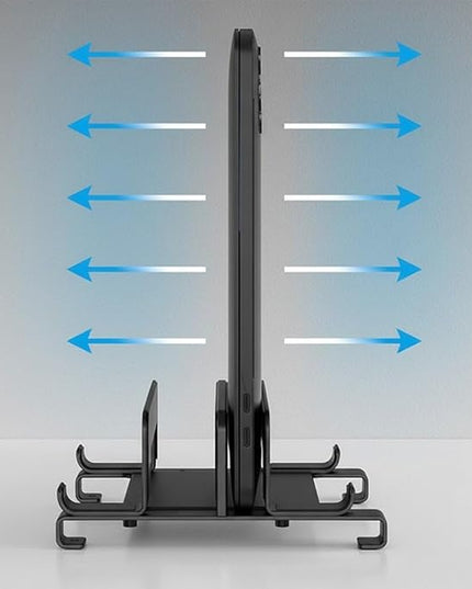 Vertical Laptop Stand Holder, Laptop Holder with Adjustable Dock, 3 in 1 Computer Stand Desktop Laptop Holder for Laptop/Tablet