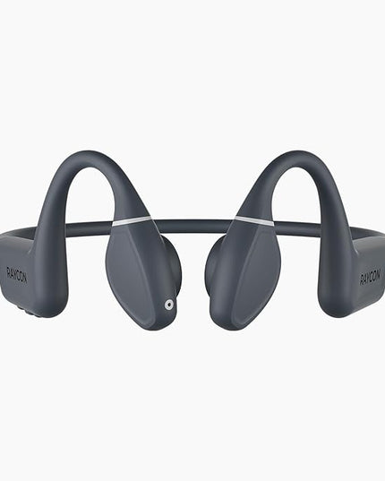 Raycon Bone Conduction Headphones, Open-Ear Bluetooth Sports Earbuds with Mic, IP68 Water Resistant Headset for Workout and Running, 13hr Playtime (Gray)