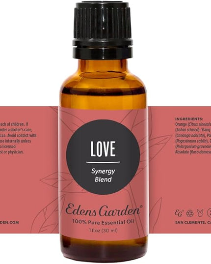 Edens Garden Love Essential Oil Blend- 100% Pure Premium Grade, Undiluted, Natural, Therapeutic, Aromatherapy, The Best for Skin, Candle, Laundry 30 ml (1 fl oz)