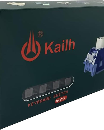 Kailh Box Brown Switches for Mechanical Keyboard,3-Pin 45gf Tactile/Factory Lubed/Dust&Waterproof Switches(Kailh Box Brown,108Pcs)