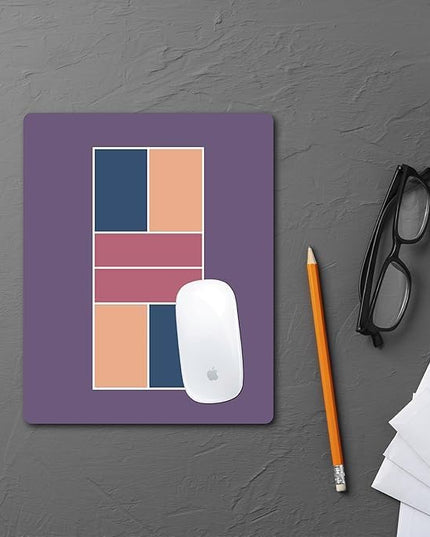 Racquet Inc Pickleball Court Mouse Pad – Purple Desk Mousepad with Fabric Surface – Pickleball-Themed Office Accessory for Work or Gaming – Compatible with Optical and Laser Mice