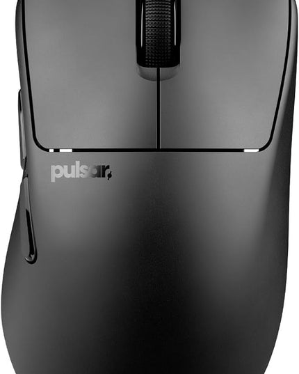 Pulsar Gaming Gears X3 Crazylight Wireless Gaming Mouse, Ultra Lightweight 1.51 oz (43g), Hybrid Ergonomic, Optical Switch, 32000 DPI, 750 IPS, XS-1 Sensor, 8k Compatible (Jet Black)