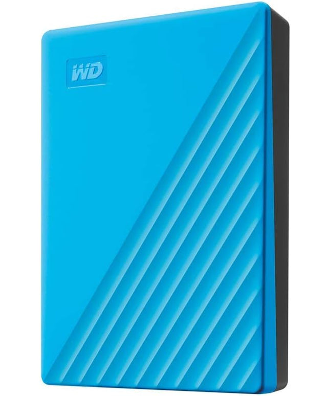 WD 5TB My Passport, Portable External Hard Drive, Blue, Backup Software with Defense Against ransomware, and Password Protection, USB 3.1/USB 3.0 Compatible - WDBPKJ0050BBL-WESN