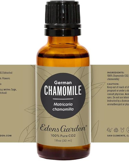 Edens Garden Chamomile- German CO2 Essential Oil- 100% Pure Premium Grade, Undiluted, Natural, Therapeutic, Aromatherapy, The Best for Diffuser, Skin, Face, Kid Safe 30 ml (1 fl oz)