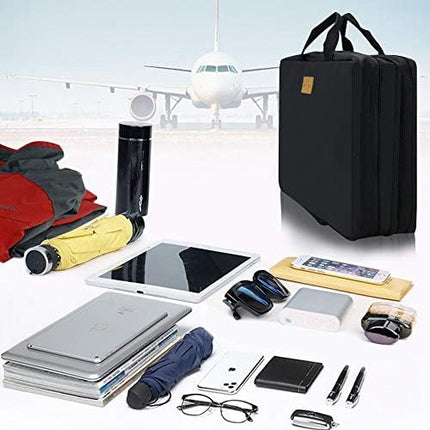 ZINZ Laptop Case 15 15.6 16 inch Sleeve, Expandable Computer Hand Bag with Multi-pockets Compatible with MacBook Pro 16 inch M4/M3/M2/M1, MacBook Air/Pro 15 inch and 15-16 inch Notebooks，DB01K02