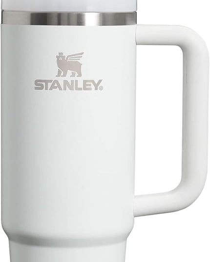 STANLEY Quencher H2.0 Tumbler with Handle and Straw 30 oz | Flowstate 3-Position Lid | Cup Holder Compatible for Travel | Insulated Stainless Steel Cup | BPA-Free | Frost