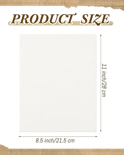 Epakh 300 Pcs Old Age Parchment Paper 8.5 x 11 Inch Standard Letter Vintage Colored Old Parchment Double Side Printing Paper (White)