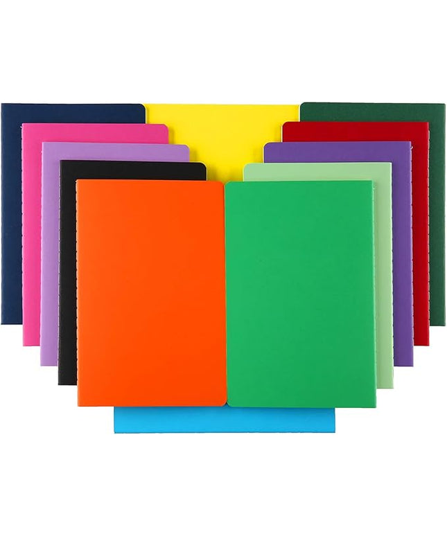 Large Colorful Dot Grid Notebook Journals Bulk with Thick Dotted Grid Paper, 60 Pages, 8.5x11 inch, Composition Diary Subject Notebooks Planner for Traveler Student Office, Journal Set, 12 Pack