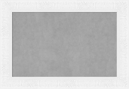 Amanti Art White Framed Magnetic Board 27x39 Large Vision Board for use with Magnets, 100% Metal Sheet to Display Items as Office Decor or for Home Organization in mudroom, Kitchen or Kids Room