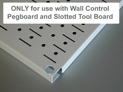 Wall Control Screwdriver Holder Bracket Slotted Metal Pegboard Accessory Slotted Tool Board - Black