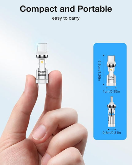 USB C Adapter [3-Pack], PD 240W USB C 90 Degree Adapter, Type C Right Angle Adapter/360 & 180 Degree C to C Adapters for Phone 17/16/15, MacBook Pro/Pad Series, Samsung Galaxy, Tablet, Laptop-White