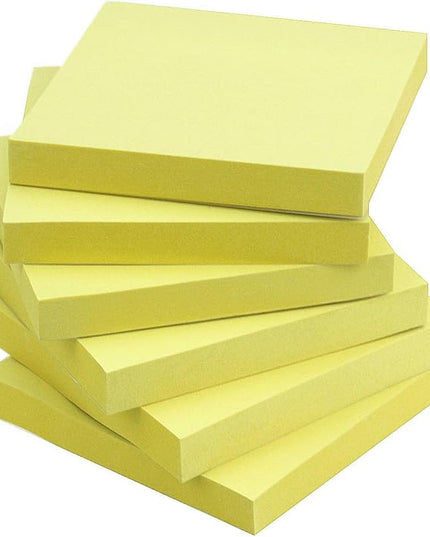 Early Buy Sticky Notes 3x3 Self-Stick Notes Yellow Color 6 Pads, 100 Sheets/Pad (Yellow)