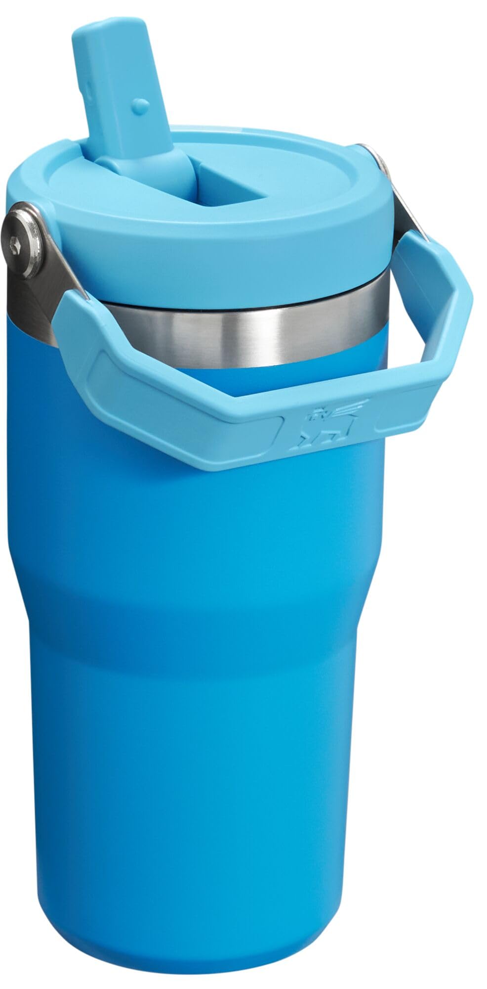 Stanley IceFlow Flip Straw Tumbler with Handle 20 oz | Twist On Lid and Flip Up Straw | Leak Resistant Water Bottle | Insulated Stainless Steel |BPA-Free | Azure