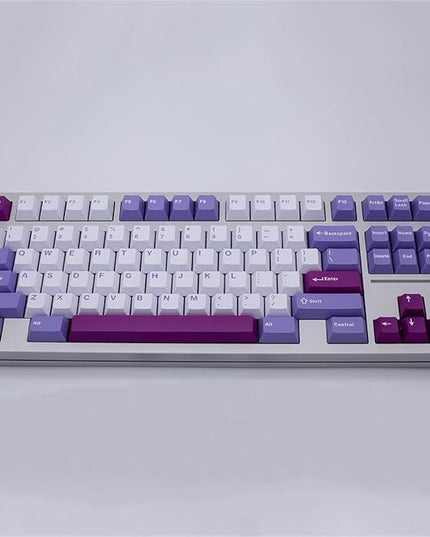 Sumgsn 160 Keys Doubleshot Keycaps Cherry Profile Tuzi Keycaps Set 7u Spacebar Fit for 61/64/87/104/108 Cherry Mx Switches ISO ANSI Layout Mechanical Keyboards Alice Keyboards