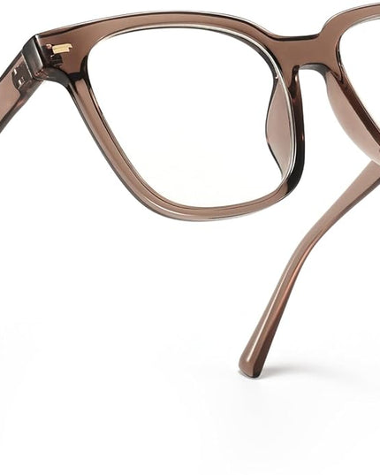 PANNER Oversized Square Blue Light Blocking Glasses for Women Men Anti Glare Reduce Eyestrain Computer Glasses
