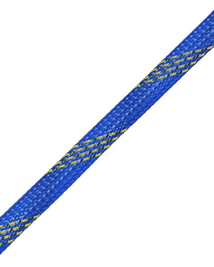 30ft PET Expandable Sleeving Wire Cable Sleeve (1/2" Gold&Blue 30ft)