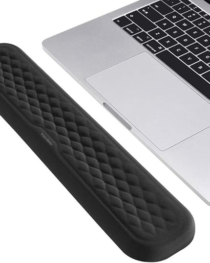 Vaydeer 60%-75% Keyboard Wrist Rest, Memory Foam Hand Rest Support Pad Padded for Office, Computer, Laptop, Mac Typing and Wrist Pain Relief and Repair(14.17inch,Black)
