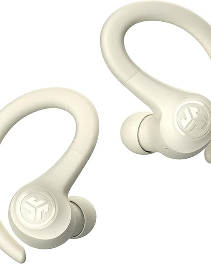 JLab Go Sport+ Wireless Workout Earbuds Featuring C3 Clear Calling, Secure Earhook Sport Design, 35+ Hour Bluetooth Playtime, and 3 EQ Sound Settings (Sand)