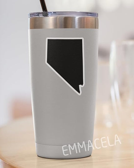 (3PCS) Nevada State Map Stickers, US State Stickers - Waterproof Vinyl Decals for Tumblers, Water Bottles, Laptops, Books, Scrapbooks, Great for Nevada Lovers 3 x 2 Inch