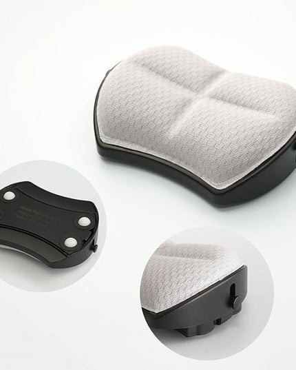 Ergonomic Mouse Wrist Rest - Adjustable Height with Rolling Base,Comfortable Computer Mouse Wrist Support,Resilience Support During Work, Pain Relief, Anti-Fatigue (White)