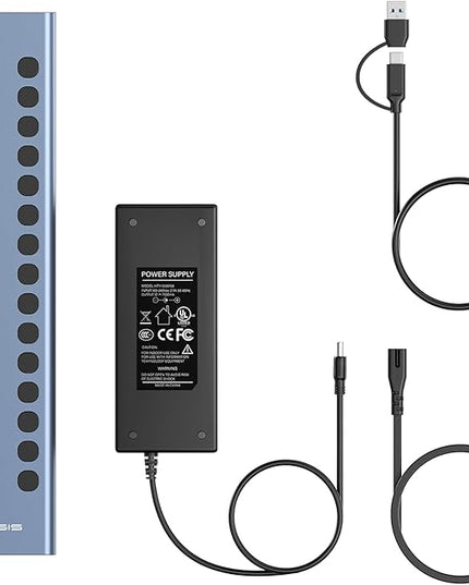 Powered USB 3.2 Hub, ACASIS 16 Ports USB 3.2 Hub(8 USB-A 3.2 Ports+8 USB-C 3.2 Ports), Aluminum USB Hub Powered with 96W Power Adapter, USB Hub for PC/Laptop, Computer, Flash Drive, Printer, Camera