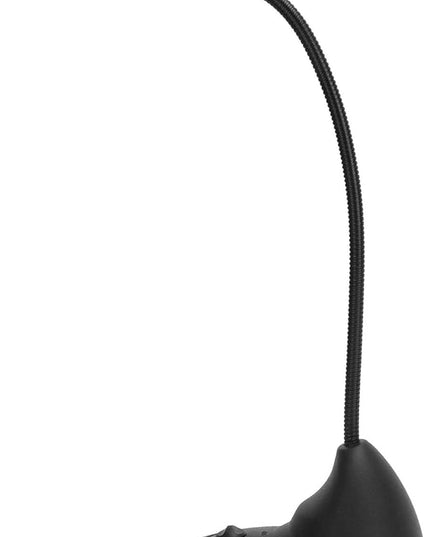 SUNGOOYUE Desktop Computer Microphone, Black ABS, 3.5mm Plug and Play, 360-Degree Adjustable Gooseneck, Gaming and Broadcasting, with Mute, 4.5ft Cable