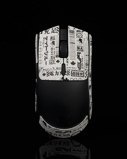 Gamer Mouse Grip Tape Sticker for Razer Viper V3 Non Slip Suck Sweat Pre Cut Easy Install PC Gaming EVA White