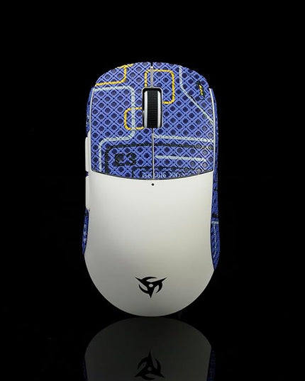Grip Tape for Vaxee x Ninjutso Sora 4K - Anti-Slip,Enhanced Control, Sweat Resistance,Improves FPS Gaming Grip & Mouse Protection [Pre-Cut] Punk Blue 0.4mm