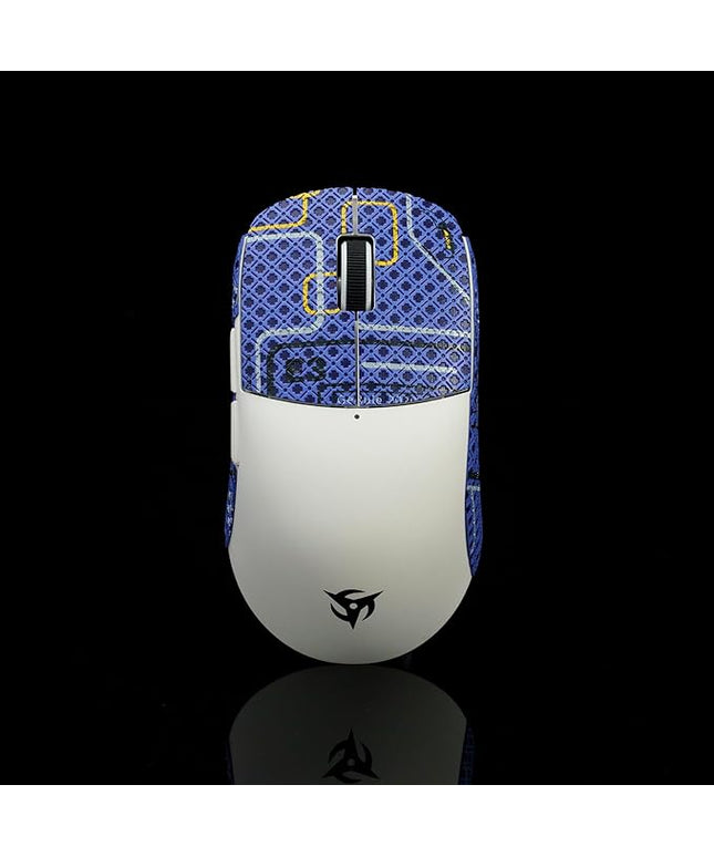 Grip Tape for Vaxee x Ninjutso Sora 4K - Anti-Slip,Enhanced Control, Sweat Resistance,Improves FPS Gaming Grip & Mouse Protection [Pre-Cut] Punk Blue 0.4mm