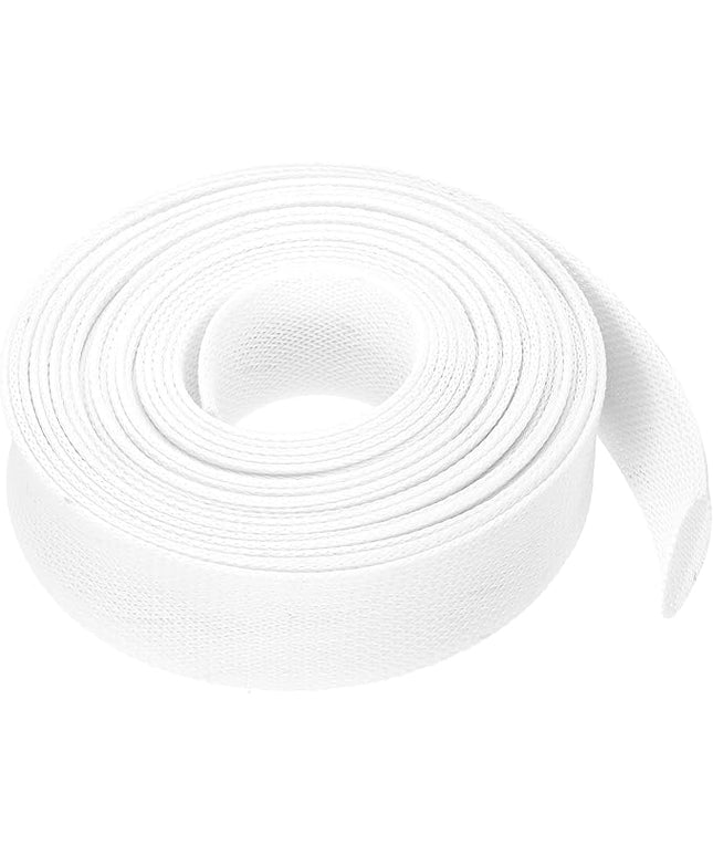 uxcell Expandable Sleeving, 1 1/2-inch 25ft Cable Sleeve, White