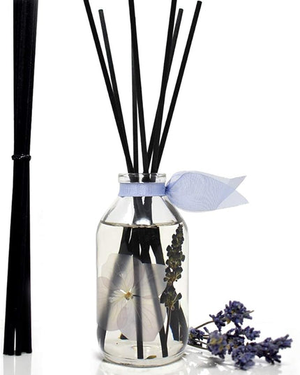 LOVSPA Reed Diffuser Set, Lavender De Provence Scented Oil Diffuser with Sticks, Home Fragrance Accessories for Bathroom Shelf Decor, Aroma Diffusers for Home or Office Desk, USA Made