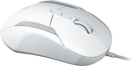 Turtle Beach Kone II Wired RGB Gaming Mouse, 26000 DPI Optical Sensor, 100M Click Life Optical Switches, 23 Customizable Inputs, Ergonomic Design, 4D Scroll Wheel, Pure PTFE Glides – Arctic White