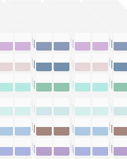 AccEncyc 480 Pcs Colored Index Tab 1"x1.1" Large Book Sticky Tabs Repositionable Page Tabs Flags Page Markers Labels for Notebooks, Filing, Classification,12 Colors