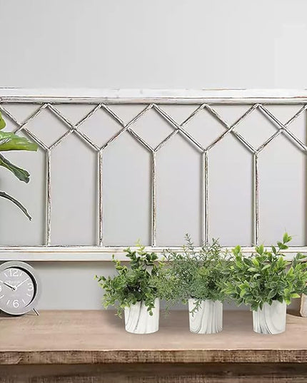 Hollyone Mini Artificial Potted Plants Fake Plants in Marble Pots, 1Pcs Plastic Eucalyptus Greenery Faux Plants for Home Office Desk Room Centerpiece Shelf Décor