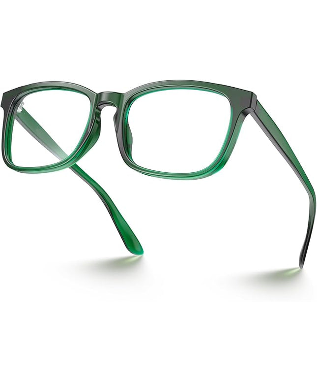 VISOONE Blue Light Blocking Glasses Square with Anti Computer Glare for Gaming Women and Men MONTANA