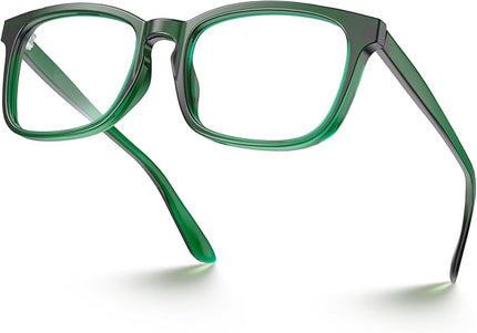 VISOONE Blue Light Blocking Glasses Square with Anti Computer Glare for Gaming Women and Men MONTANA