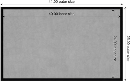 Amanti Art Black Framed Magnetic Board 25x41 Large Vision Board for use with Magnets, 100% Metal Sheet to Display Items as Office Decor or for Home Organization in mudroom, Kitchen or Kids Room