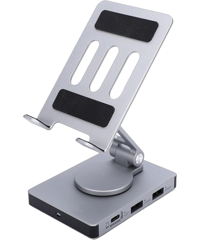 Zopsc Tablet Docking Station, 8 in 1 Type C Hub with 100W PD Fast Charge, 4K 60Hz Output, Memory Card Reader, Gigabit Ethernet, for Cellphone Tablet Laptop