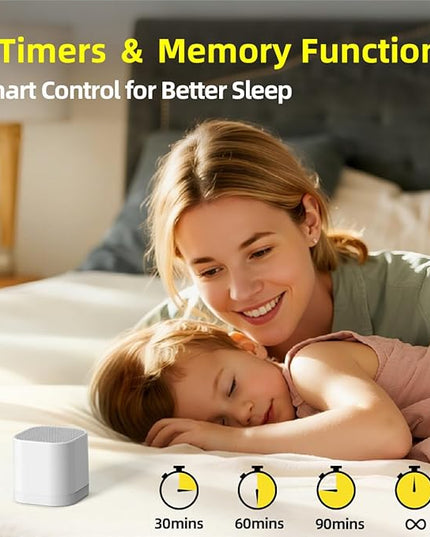 SleeZOO Portable Sound Machine for Sleep Mini White Noise Machine for Baby Kids Adults with 30 Soothing Sounds 4 Timers 32 Volume Levels Memory Function Sleep Machine for Travel Camping Home Office