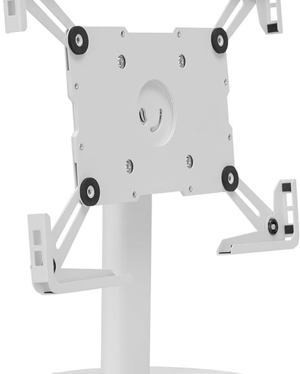 Mount-It! Universal Tablet Stand with Tilt, Anti-Theft Retail iPad POS Kiosk Stand, Fits Tablets from 9.7" to 13" Screen Size, 90° Rotation for Portrait and Horizontal Viewing, Durable Steel, White