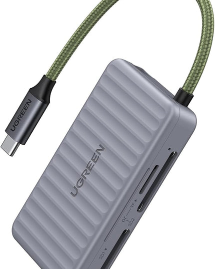 UGREEN USB C SD Card Reader with SD Card Holder, High-Speed Memory Card Reader Adapter with 4 Card Storage Case Holder for Cameras SD/Micro SD Card Compatible with iPhone 16 15, Samsung Galaxy etc