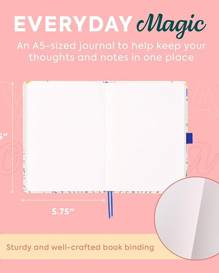 Happy Planner Small Undated Book-Bound Journal with 80 Pages of Thick 100 GSM Paper, A5 Size, Dot-Lined Layout, Mod Mosaics