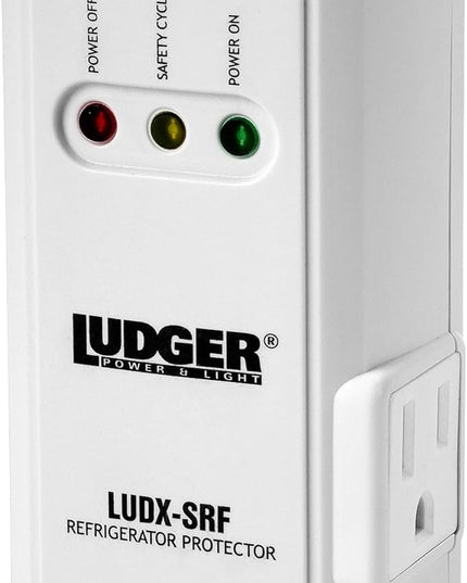 Ludger Power Surge Protector for Appliances (LUDX-SRF), ETL Certified, Unique Side Socket, Connects to All Types of AC, Reliable AC Protection, 4-Minute Safety Cycle, 3 Modes LED Indicator