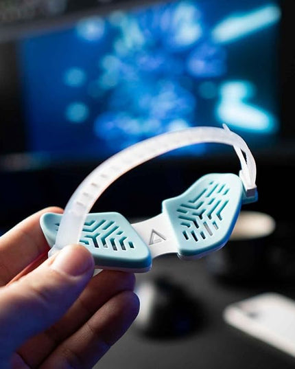 DELTAHUB Carpio G2.0 - Advanced Ergonomic Right-Handed Gaming Wrist Rest for Mouse - Superior Support for Serious Gamers - Anti-Fatigue, Smooth Glide (Small, Right, Blue)