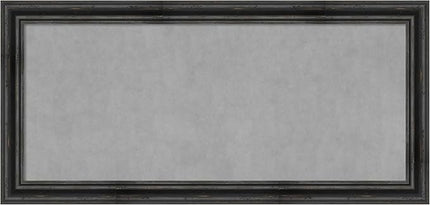 Amanti Art Black Framed Magnetic Board 25x53 Oversize Vision Board for use with Magnets, 100% Metal Sheet to Display Items as Office Decor or for Home Organization in mudroom, Kitchen or Kids Room