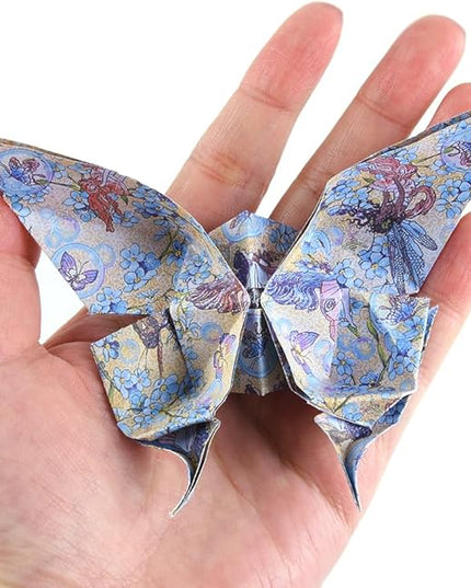 Origami Paper Kit 100 Sheets 70GSM 6 Inch Square Double Sided Color 100 Vivid Solid Colors for Hand Crafts Origami Paper Arts Creativity.Sweet Flower Fairy