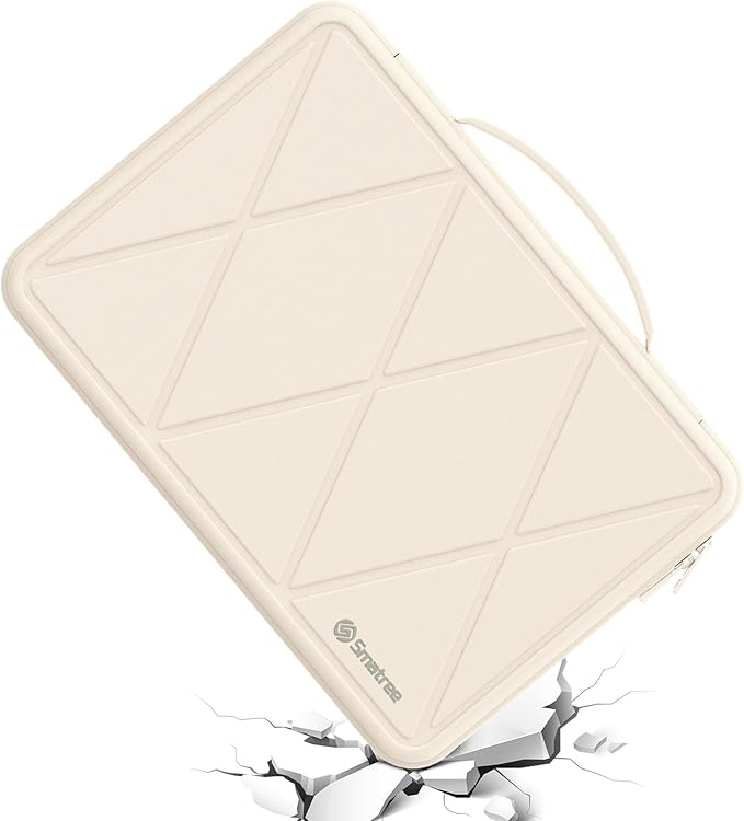 Smatree Hard EVA Protective Sleeve Case Compatible for 16 inch ASUS Vivobook 16X OLED K3605, for 15.6 inch ASUS TUF Gaming A15 2021, Anti-Shock and Waterproof Laptop Case, White (X8280W)